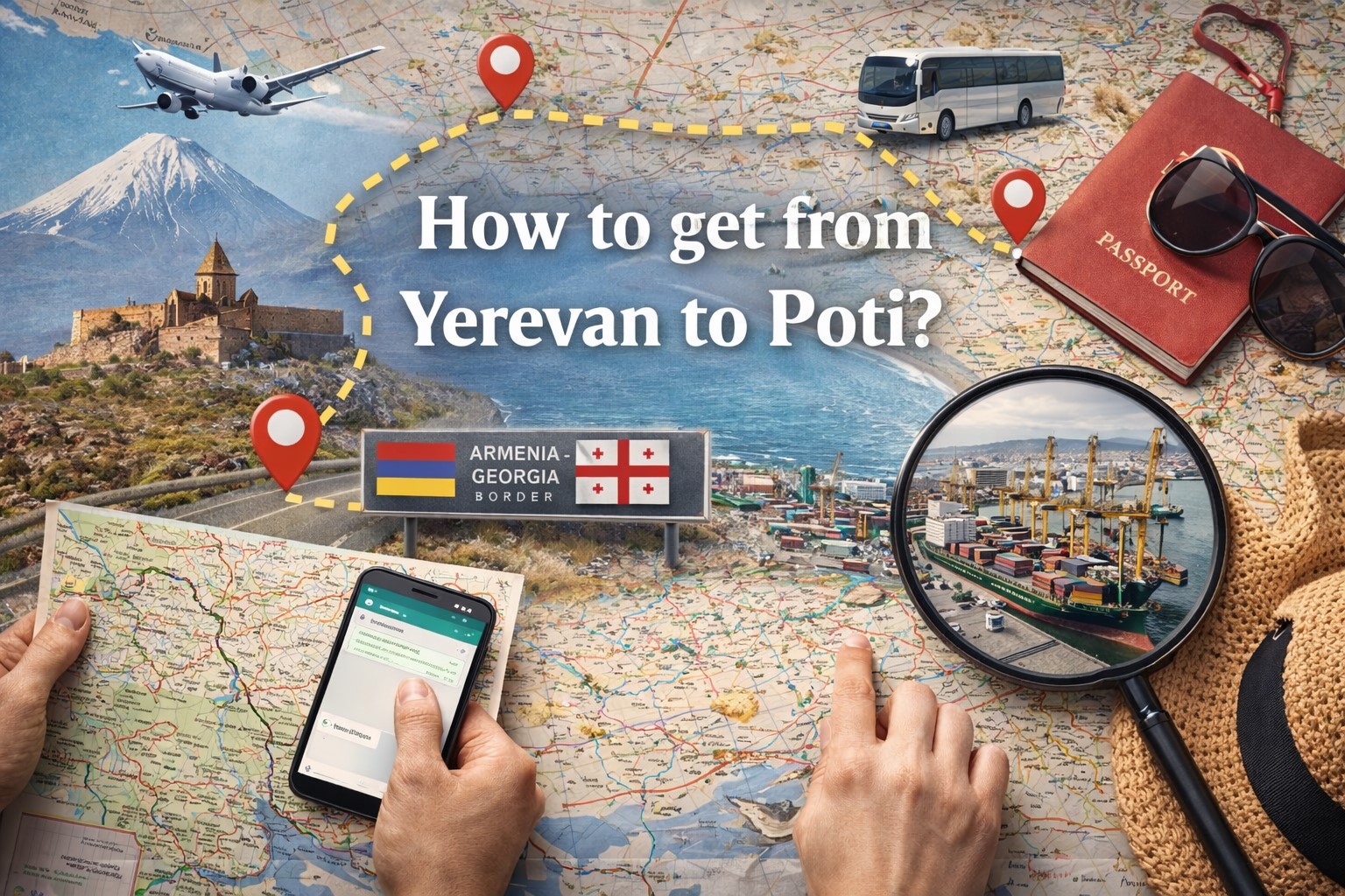 How to get from Yerevan to Poti