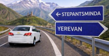 Taxi from Yerevan to Stepantsminda