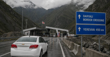 Private transfer from Yerevan to the Georgian-side Dariali Checkpoint.