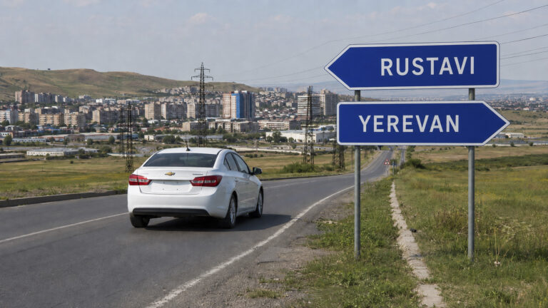 Private taxi from Yerevan to Rustavi